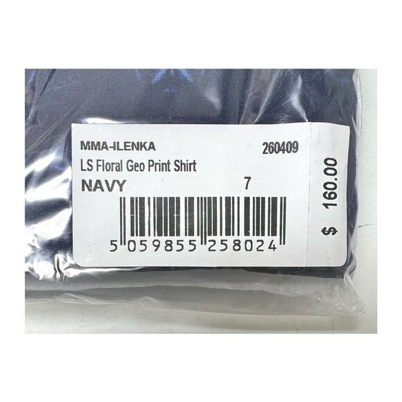 Ted Baker Mens Navy Blue Floral Collared Slim Fit Button Up Shirt Sz 2XL New - Picture 7 of 12